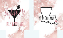 Load image into Gallery viewer, Rose Gold Party Huggers. Rose Gold Birthday or Bachelorette Huggers. Personalized Rose Gold Birthday. Rose Gold Party Favors!