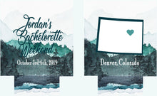 Load image into Gallery viewer, Mountain Party Can Huggers. Colorado Wedding Favors. Asheville Bachelorette Favors. Colorado Bachelorette Party Huggers! Mountain Wedding