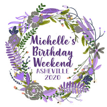 Load image into Gallery viewer, Floral Watercolor Party Favor Bags. Bachelorette or Birthday Oh Shit Kits! Asheville, savannah, Charleston Party Bags. Hangover recovery bag