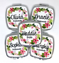 Load image into Gallery viewer, Bridesmaid Personalized Makeup Mirror