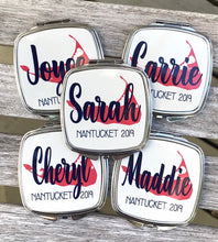 Load image into Gallery viewer, Nantucket Make up bag. Great Bachelorette or Girls Weekend Favors. Nantucket Bag. Nantucket Party Favors! Nantucket Wedding Party Gifts!