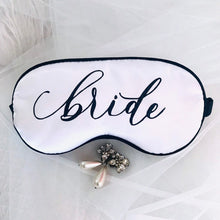 Load image into Gallery viewer, Bride Glitter Sleep Mask