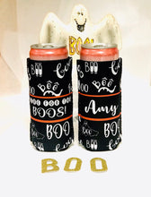 Load image into Gallery viewer, Halloween Party Slim Huggers. Personalized Halloween Party Favors. Halloween Bachelorette Party. Skinny Can Halloween. Halloween slim can!