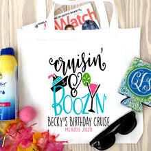 Load image into Gallery viewer, Cruise Ship Nautical Personalized Tote Bag