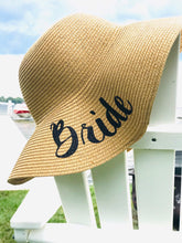 Load image into Gallery viewer, Beach Party Hat |Birthday Girl Hat |Birthday Favors | Bride Beach Hat | Dirty 30/ Bride to Be/ Floppy Beach Hat/Birthday Gift/Glitter