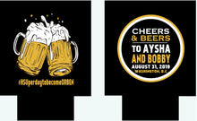 Load image into Gallery viewer, Beers and Cheers Party huggers. 21 30 40 50 Beer Birthday Favors! Bachelor Party Gifts. Cheers and Beers Party favors. Birthday Party favors