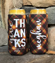 Load image into Gallery viewer, Friendsgiving Slim Party Huggers. Thanksgiving Party Favors. Turkey Party Favors! friendsgiving Party!