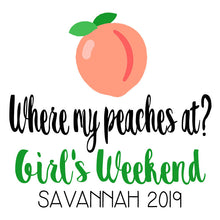 Load image into Gallery viewer, Peach Hangover Bags. Personalized Savannah Oh Shit Kits! Atlanta Mini Tote Bag. EMPTY Savannah Bachelorette Bag. Georgia Recovery bags