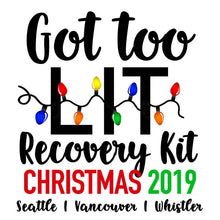 Load image into Gallery viewer, Christmas Party recovery bags! Christmas Bachelorette favors. Personalized EMPTY Friendsmas Oh Shit Kits. Christmas Party Hangover Bags