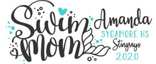 Load image into Gallery viewer, Swim Mom Personalized Make Up Bag
