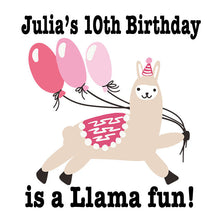 Load image into Gallery viewer, Llama Party Birthday Favor Bag