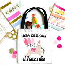Load image into Gallery viewer, Llama Party Birthday Favor Bag