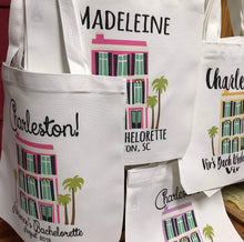 Load image into Gallery viewer, Beach House Personalized Tote Bag