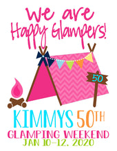 Load image into Gallery viewer, Camper Party Personalized Tote Bag