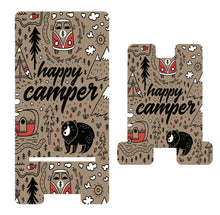 Load image into Gallery viewer, Happy Camper Cell Phone Stand. Camping Theme Cell Phone Stand, Camping Gift! Camping Theme Gift! Camping Birthday Party Favors!