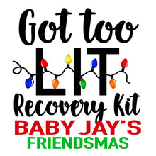 Load image into Gallery viewer, Christmas Party recovery bags! Christmas Bachelorette favors. Personalized EMPTY Friendsmas Oh Shit Kits. Christmas Party Hangover Bags