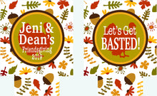 Load image into Gallery viewer, Friendsgiving Party Huggers. Thanksgiving Party Favors. Turkey Party Huggers. Thanksgiving Wedding Shower Favors!