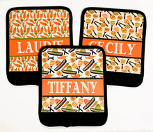 Load image into Gallery viewer, Fiesta Neoprene luggage finder. Personalized fiesta Theme favors.Great Fiesta Bachelorette gifts! Mexican Fiesta Party favors.Final Fiesta!