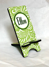 Load image into Gallery viewer, Green Floral Phone Stand