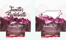 Load image into Gallery viewer, Mountain Party Can Huggers. Colorado Wedding Favors. Asheville Bachelorette Favors. Colorado Bachelorette Party Huggers! Mountain Wedding