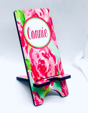 Load image into Gallery viewer, Roses Cell Phone Stand. Custom Cell Phone Stand, Fits most Cell phones, Gift for Mom! Great Personalized Teacher Gift!
