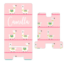 Load image into Gallery viewer, Llama Cell Phone Stand. Personalized Llama gift. Cell Phone Stand, Custom LLama present. Custom Teacher gift, Gift for mom, daughter!