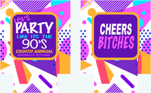 Load image into Gallery viewer, 90's Theme Party Huggers. 90's Birthday or Bachelorette Huggers. 90's theme party favors. 90's Prom Party favors! 90s Bachelorette favors.