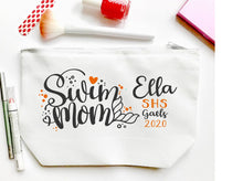 Load image into Gallery viewer, Swim Mom Personalized Make Up Bag