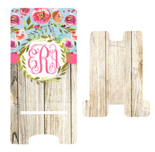 Load image into Gallery viewer, Floral Wood Phone Stand