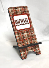 Load image into Gallery viewer, Plaid Phone Stand