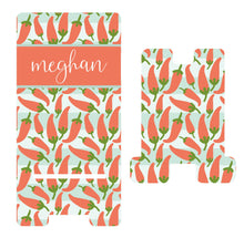 Load image into Gallery viewer, Fiesta theme Phone Stand. Custom Cell Phone Stand, Fiesta Gift. Personalized Phone dock. Gift for teacher, mom, sister! gift for a chef!