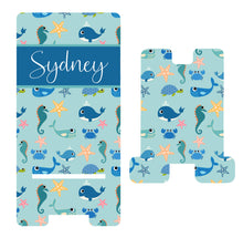 Load image into Gallery viewer, Sealife Cell Phone Stand. Cell Phone Stand, Beach Themed Gift. Beach lover gift! Teacher, co worker gift! Custom Beach gift!