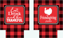 Load image into Gallery viewer, Friendsgiving Plaid Personalized Huggers