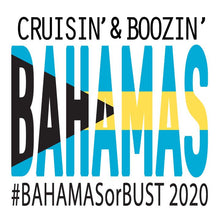 Load image into Gallery viewer, Bahamas Vacation Hangover Bags. Birthday or Girls weekend Oh Shit Kits! Bahamas Bachelorette bag.Custom Bahamas Trip Favor Bag. Recovery Bag