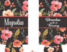 Load image into Gallery viewer, Slim party huggers. Skinny can party favors. Personalized Birthday or Bachelorette Party Favors. Slim Can Floral bachelorette party!