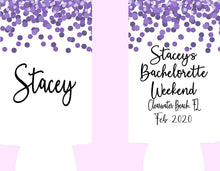 Load image into Gallery viewer, Slim party huggers. Skinny can party favors. Personalized Wife Of the Party Bachelorette Party Favors. Slim Wedding Shower party favors!