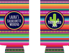 Load image into Gallery viewer, Fiesta Slim Party Huggers. Bachelorette Party Favors. Slim Can Fiesta Birthday Party Favors! Down to Fiesta! Slim Can Bachelorette!
