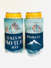 Load image into Gallery viewer, Ski Party Can Huggers. Colorado Wedding Favors. Ski Weekend Party Favors. Ski Bachelorette Party Huggers! Ski Bachelor or Bachelorette!