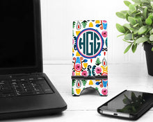 Load image into Gallery viewer, Fiesta Watercolor Cell Phone Stand. Personalized Cell Phone Stand, Great Teacher, mother, sister gift! Fiesta themed gift