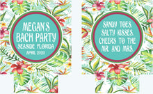 Load image into Gallery viewer, Tropical Palm Leaves Huggers. Beach Birthday or Bachelorette Party Favors. Girl's Weekend or Family Vacation Beach Favors. Wedding favors!