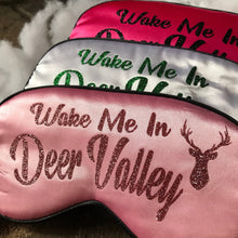 Load image into Gallery viewer, Deer Valley Glitter Sleep Mask