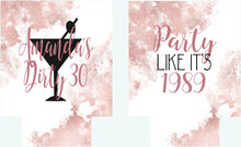 Load image into Gallery viewer, Rose Gold Party Huggers. Rose Gold Birthday or Bachelorette Huggers. Personalized Rose Gold Birthday. Rose Gold Party Favors!