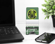 Load image into Gallery viewer, Tennis Cell Phone Stand. Personalized Tennis Phone Stand, Tennis team gift! Tennis lover gift! Custom Tennis present. Tennis coach gift!