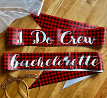 Load image into Gallery viewer, Plaid 4" Satin Sash