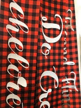 Load image into Gallery viewer, Plaid 4" Satin Sash