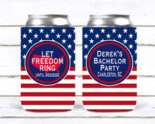 Load image into Gallery viewer, America Party Huggers. Red White and Blue Party. USA Birthday Party. Bachelor Party Huggers. America themed party favors.Fourth of July!