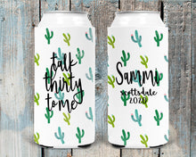 Load image into Gallery viewer, Cactus Bachelorette Party Huggers. Scottsdale Party Favors. Slim Can Cactus Birthday Party Favors! Scottsdale Slim Can Bachelorette!