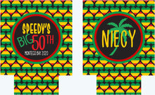 Load image into Gallery viewer, Jamaica Party Huggers. Jamaican Vacation Huggers. Jamaica Wedding Favors. Reggae Bachelorette or Birthday Party Favors. Personalized Hugger