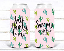 Load image into Gallery viewer, Cactus Bachelorette Party Huggers. Scottsdale Party Favors. Slim Can Cactus Birthday Party Favors! Scottsdale Slim Can Bachelorette!