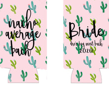 Load image into Gallery viewer, Cactus Bachelorette Party Huggers. Scottsdale Party Favors. Slim Can Cactus Birthday Party Favors! Scottsdale Slim Can Bachelorette!